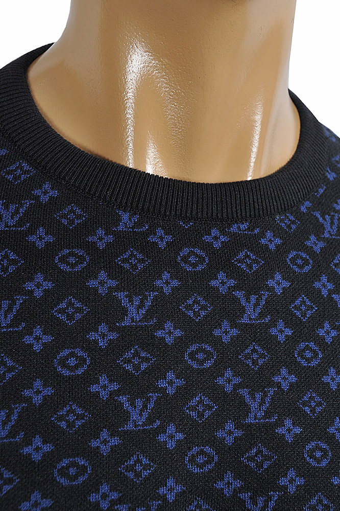 Blue cotton knitwear & sweatshirt Louis Vuitton Blue size M