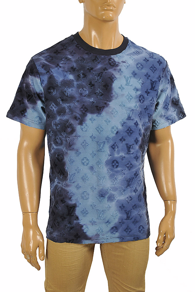 LV Blue Art T-Shirt by DG Design - Pixels
