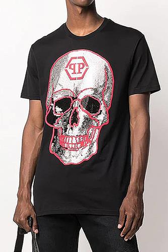 Philipp Plein rhinestone skull crew neck t-shirt 10