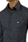 Mens Designer Clothes | EMPORIO ARMANI Men’s Button Up Dress Shirt In Grey #231 View 6