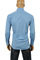 Mens Designer Clothes | ARMANI JEANS Men’s Button Up Dress Shirt In Blue #233 View 2