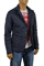 Mens Designer Clothes | ARMANI JEANS Men’s Button Up Jacket in Navy Blue #118 View 1