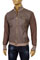 Mens Designer Clothes | EMPORIO ARMANI Mens Artificial Leather/Knit Jacket #83 View 1