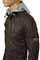 Mens Designer Clothes | EMPORIO ARMANI Artificial Leather Jacket With Removable Hood #97 View 4