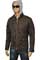 Mens Designer Clothes | EMPORIO ARMANI Artificial Leather Jacket With Removable Hood #97 View 5