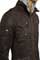 Mens Designer Clothes | EMPORIO ARMANI Artificial Leather Jacket With Removable Hood #97 View 7