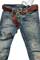 Mens Designer Clothes | EMPORIO ARMANI Men's Jeans With Belt #111 View 4