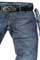 Mens Designer Clothes | EMPORIO ARMANI Wash Denim Jeans With Belt #73 View 1