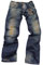 Mens Designer Clothes | EMPORIO ARMANI Mens Washed Jeans #91 View 2
