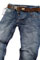 Mens Designer Clothes | EMPORIO ARMANI Mens Washed Jeans With Belt #96 View 1