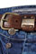 Mens Designer Clothes | EMPORIO ARMANI Mens Washed Jeans With Belt #96 View 6