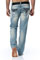 Mens Designer Clothes | EMPORIO ARMANI Mens Washed Jeans With Belt #98 View 1