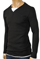 Mens Designer Clothes | EMPORIO ARMANI Men's Cotton Long Sleeve Shirt #215 View 3