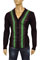 Mens Designer Clothes | EMPORIO ARMANI Mens V-Neck Fitted Sweater #117 View 1