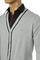 Mens Designer Clothes | ARMANI JEANS Men's V-Neck Button Up Sweater #140 View 4
