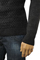 Mens Designer Clothes | ARMANI JEANS Men's Knit Warm V-Neck Sweater #160 View 5