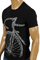 Mens Designer Clothes | ARMANI JEANS Men's T-Shirt In Black #102 View 3