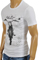 Mens Designer Clothes | ARMANI JEANS Men's T-Shirt In White #103 View 3