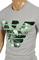 Mens Designer Clothes | EMPORIO ARMANI Men's T-Shirt With Front Logo Print 124 View 4