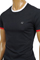 Mens Designer Clothes | ARMANI JEANS Men's Short Sleeve Tee In Navy Blue #91 View 4