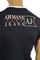 Mens Designer Clothes | ARMANI JEANS Men's Short Sleeve Tee In Navy Blue #91 View 6