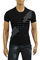 Mens Designer Clothes | ARMANI JEANS Men's T-Shirt In Black #96 View 1