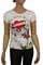 Womens Designer Clothes | ED HARDY by Christian Audigier Multi Print Lady's Tee #22 View 1