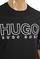 Mens Designer Clothes | HUGO BOSS Men's T-Shirt With Front Logo Print 72 View 3