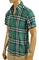 Mens Designer Clothes | BURBERRY Men's Short Sleeve Button Up Shirt #157 View 4