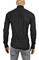 Mens Designer Clothes | BURBERRY Men's Long Sleeve Dress Shirt In Black 246 View 5
