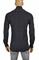 Mens Designer Clothes | BURBERRY men's cotton high quality dress shirt in black 259 View 2
