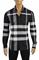 Mens Designer Clothes | BURBERRY Men's Stretch Cotton Poplin Shirt 283 View 1