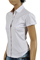 Womens Designer Clothes | BURBERRY Ladies’ Short Sleeve Button Up Shirt #153 View 3