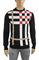 Mens Designer Clothes | BURBERRY men's round neck sweater in black color 264 View 1
