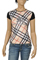 Womens Designer Clothes | BURBERRY Ladies Short Sleeve Top #64 View 1