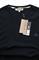 Mens Designer Clothes | BURBERRY Men's Cotton T-Shirt In Navy Blue #235 View 2