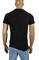 Mens Designer Clothes | BURBERRY Men's Cotton T-Shirt In Black With Front Embroidery 255 View 2