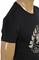 Mens Designer Clothes | BURBERRY Men's Cotton T-Shirt In Black With Front Embroidery 255 View 4