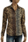 Womens Designer Clothes | ROBERTO CAVALLI Leopard Print Ladies’ Dress Shirt #283 View 1