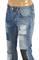 Mens Designer Clothes | Just Cavalli Ripped Skinny Biker Jeans Slim Fit Denim Pants #112 View 5