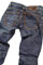 Mens Designer Clothes | ROBERTO CAVALLI Mens Crinkled Jeans #58 View 1
