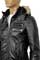 Mens Designer Clothes | DOLCE & GABBANA Men's Artificial Leather Hooded Jacket #353 View 5