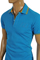 Mens Designer Clothes | DOLCE & GABBANA Men's Polo Shirt In Blue #442 View 4