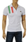 Mens Designer Clothes | DOLCE & GABBANA Men's Polo Shirt In White #443 View 1