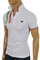Mens Designer Clothes | DOLCE & GABBANA Men's Polo Shirt In White #443 View 5
