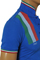 Mens Designer Clothes | DOLCE & GABBANA Men's Polo Shirt In Blue #444 View 4