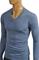 Mens Designer Clothes | DOLCE & GABBANA Men's V-Neck Knit Fitted Sweater #230 View 4