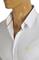 Mens Designer Clothes | FENDI Men's Button Down Shirt In White #14 View 5