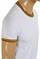 Mens Designer Clothes | FENDI men's Cotton T-shirt With FF Stripes 62 View 3