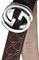 Mens Designer Clothes | GUCCI GG Men’s Leather Belt in Brown 83 View 2